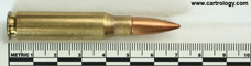 7.62mm NATO Ball R1M1 South Africa A 75 7.62 R1.M1. profile view.
