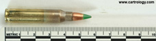 5.56 x 45mm Ball M855 United States ⊕ LC 13 [SCAMP 7?] profile view.