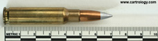7.62mm pre-NATO Intermediate Case API  United States F A 49 profile view.