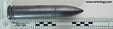 30 x 100mm B WECOM Dummy  United States DUMMY CARTRIDGE 30MM profile view.