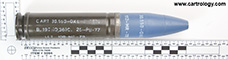30 x 113mm B TP  France 30-550-DEFA 16-MR-75-CS profile view.