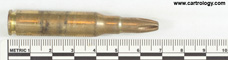 7.62mm NATO Blank  Brazil CBC 07 3  (on primer) C profile view.