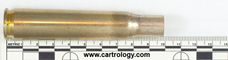 .50 BMG New Primed Empty  Israel T Z Z 96 profile view.