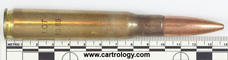 .50 BMG Ball  United Kingdom .50 K profile view.
