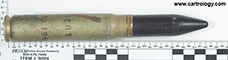 20 x 110mm HS Inert  United States P E 53 profile view.