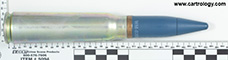 20 x 110mm USN Dummy  United States GLN 07-82 20MM MK5 MOD-0 profile view.