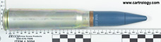 20 x 110mm USN Dummy  United States GLN 07-82 20MM MK5 MOD-0 profile view.