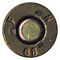 5.56 x 45mm Ball  Belgium F N 68 head view.