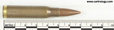 7.62mm NATO Ball  Argentina 7.62x51 10 FLB 81 profile view.