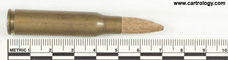 7.62mm NATO Blank  Chile F.M.E. 7,62N. 60 profile view.