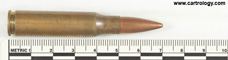 7.62mm NATO Ball  Chile F.M.E. 7,62N. 60 profile view.
