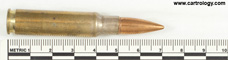 7.62mm NATO Ball  Israel  2-74 ת צ profile view.