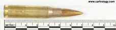 7.62mm NATO Ball  Netherlands ⊕ NWM 20-63 profile view.