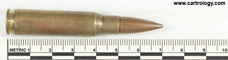 7.62mm NATO Ball  Peru F M E P 62 profile view.