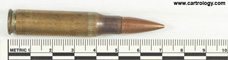 7.62mm NATO Ball M80 United States ⊕ TW 68 profile view.