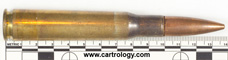 .50 BMG Ball M33 United States L C 8 2 profile view.
