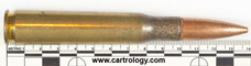 .50 BMG Ball M33 United States W C C 9 0 profile view.