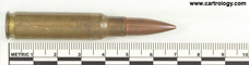 7.62mm pre-NATO Intermediate Case Ball  United States F A 49 profile view.