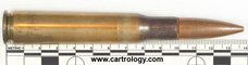.50 BMG Ball M33 United States L C 6 8 profile view.