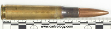 .50 BMG Ball M33 United States L C 8 1 profile view.