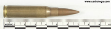 7.62mm NATO Ball  Argentina 7,62x51 FLB78 profile view.