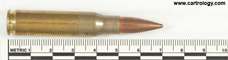 7.62mm NATO Ball  Argentina 7,62x51 FLB94 profile view.