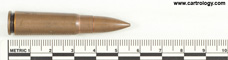 7.62 x 39 mm Ball  Soviet Union 3 И profile view.