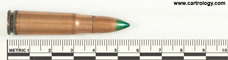 7.62 x 39 mm Tracer  Soviet Union 539 * K * profile view.