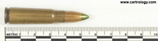 7.62 x 39 mm Tracer  Egypt  ٢٧ ٦٨ ج ع م profile view.