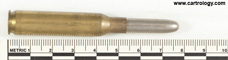 6.5 x 52mm Carcano Ball  Belgium F N 50 profile view.