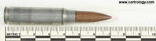 7.62mm pre-NATO Short Case Proof  United States F A 47 profile view.