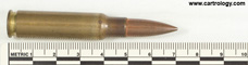 7.62mm pre-NATO Intermediate Case Ball  United States F A * 48 profile view.