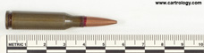 5.45 x 39mm Ball  Soviet Union 539 76 profile view.