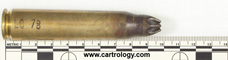 .50 BMG Blank M1A1 United States L C 8 2 profile view.