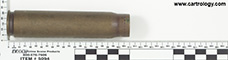 20 x 110mm HS Fired  United States 20MM M21A1 WBA 1952 profile view.