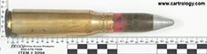 20 x 102mm HEI (Inert) M56 United States  profile view.