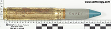 20 x 110mm HS Incendiary  United States 20MM M21A1 NS 51 profile view.