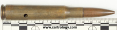 .50 BMG Dummy M2 United States DM 43 profile view.