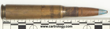 .50 BMG Incendiary  United States DM 43 profile view.
