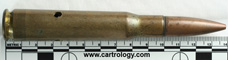 .50 BMG Dummy M2 United States F A 44 profile view.