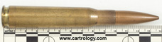 .50 BMG Ball  Belgium FN 12.7 74 profile view.