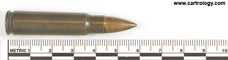 7.62 x 45 mm Ball  Czechoslovakia ZV 64 profile view.