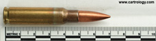 7.62mm pre-NATO Intermediate Case Ball T65E2 United States F A 48 profile view.