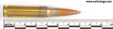 7.62mm NATO Ball (Standard) M80 United States ⊕ WCC 68 profile view.