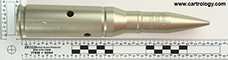 25 x 137mm KBA Dummy NR232C1 Netherlands EMZ 92 profile view.