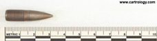 7.62mm pre-NATO Intermediate Case Ball  United States  profile view.