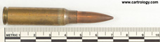 7.62mm pre-NATO Short Case Ball  United States F A 47 profile view.