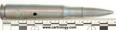 .50 BMG Dummy  United States CAL 50 FA 38 profile view.