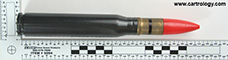 20 x 139mm HS820 TP (Short Range)  Germany M 187 LOT RH 21 (on primer assembly) DE 14/1 LOS RH-1-2 profile view.
