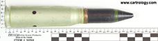 20 x 102mm Dummy  United States  profile view.